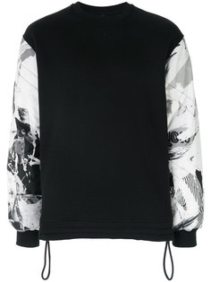 толстовка с абстрактным принтом на рукавах Versus