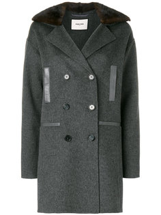 двубортное норковое пальто Max & Moi