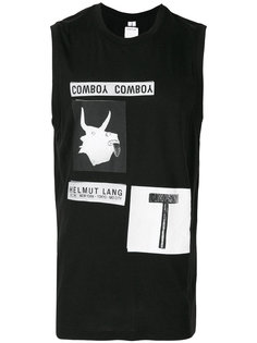 топ с принтом Cowboy  Helmut Lang