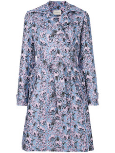 тренч с поясом и цветочным принтом Giuseppe Di Morabito