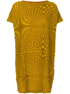 текстурированная платье-футболка Issey Miyake Cauliflower