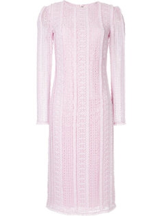 фактурное платье с длинными рукавами Ermanno Scervino