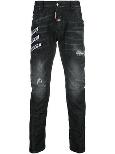 джинсы в байкерском стиле Dsquared2