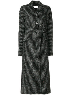 пальто в полоску на пуговицах  Damir Doma