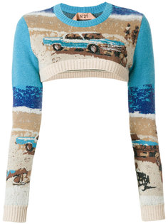 укороченный джемпер кроя слим Nº21