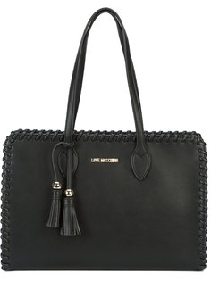 сумка-тоут с прошитой окантовкой Love Moschino