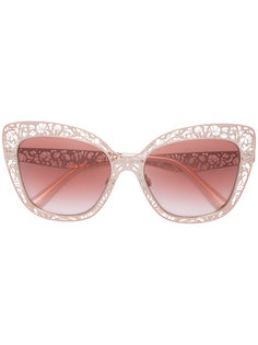 солнцезащитные очки с кружевным дизайном Dolce & Gabbana Eyewear