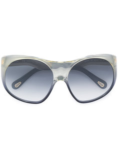 круглые массивные солнцезащитные очки Chloé Eyewear