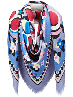 шарф с цветочным принтом Fendi