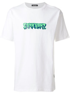 футболка с принтом-логотипом Sankuanz