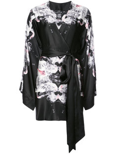 floral kimono-style dress Thomas Wylde