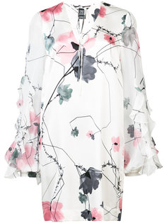 мини-платье с цветочным принтом Thomas Wylde