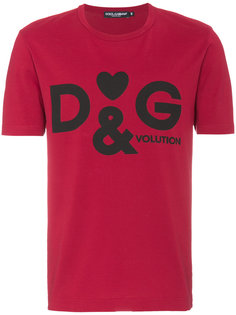футболка с логотипом Dolce & Gabbana