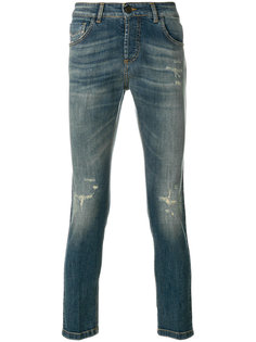 джинсы с потертой отделкой Entre Amis