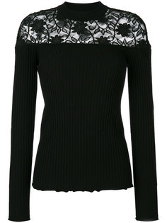джемпер с кружевной вставкой Sonia Rykiel