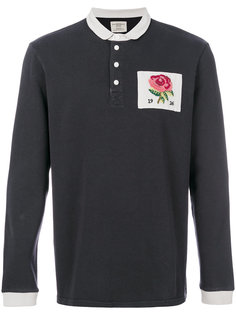 футболка-поло с принтом розы Kent & Curwen
