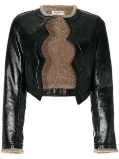 укороченная куртка с подкладкой из овчины Saint Laurent