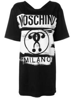 платье-футболка с логотипом Moschino