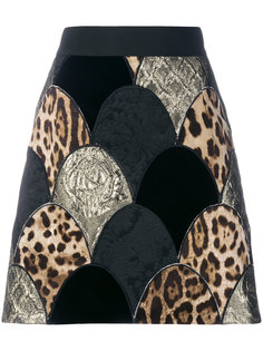 юбка мини с нашивками Dolce & Gabbana