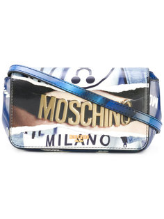 сумка через плечо с принтом Moschino