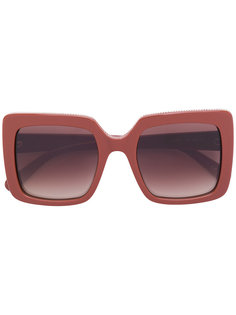массивные квадратные солнцезащитные очки Stella Mccartney Eyewear