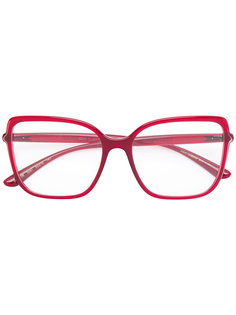 объемные очки в квадратной оправе Dolce & Gabbana Eyewear