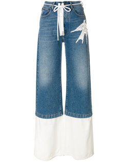 джинсы с пайетками Off-White