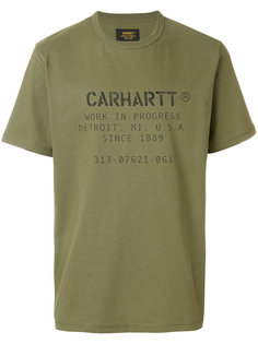 футболка с принтом-логотипом Carhartt