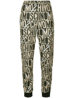 спортивные брюки с монограммой  Moschino