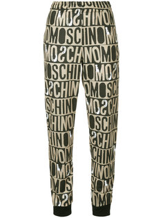 спортивные брюки с монограммой  Moschino