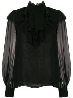 блузка с прозрачными рукавами Giambattista Valli