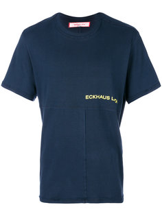 футболка с открытой строчкой  Eckhaus Latta
