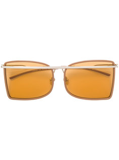 солнцезащитные очки в квадратной оправе Calvin Klein