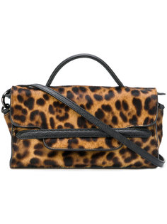 мини сумка-тоут Nina с леопардовым принтом Zanellato