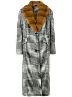 пальто в ломаную клетку  Ermanno Scervino