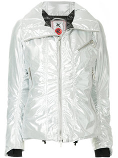 дутая куртка металлик  Kru