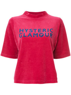 бархатная футболка с логотипом Hysteric Glamour