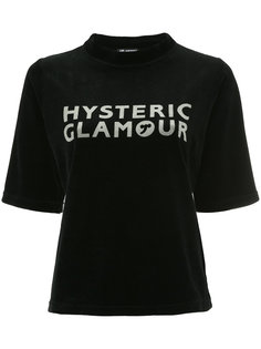 бархатная футболка с логотипом Hysteric Glamour