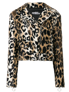 байкерская куртка с леопардовым узором Jeremy Scott