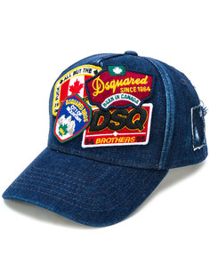 бейсболка с заплатками Dsquared2
