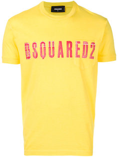 футболка с логотипом и винтажным эффектом Dsquared2