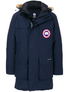 пальто-пуховик с мехом койота Canada Goose