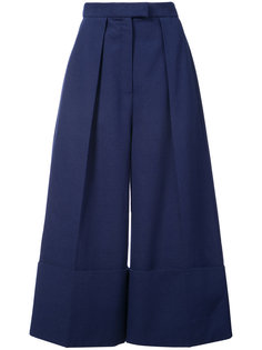 укороченные широкие брюки Delpozo