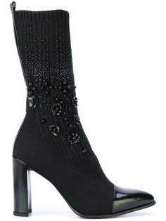 высокие декорированные ботильоны Stuart Weitzman
