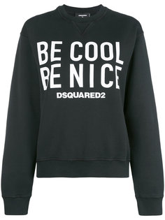 толстовка со слоганом Be Nice Dsquared2