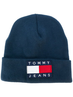 вязаная шапка с заплаткой с логотипом Tommy Jeans