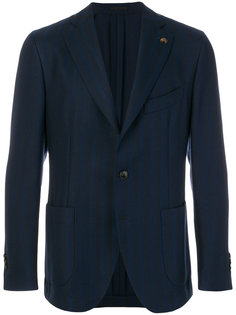 полосатый пиджак с вышивкой Gabriele Pasini