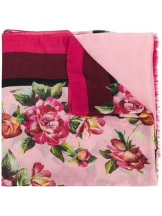 шарф с цветочным принтом Dolce & Gabbana
