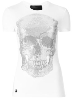 футболка с декорированным черепом Philipp Plein