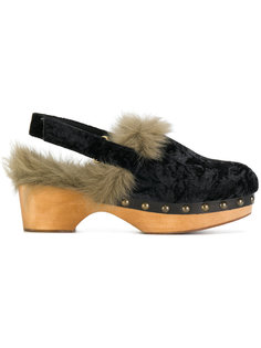 мюли с открытой пяткой Mou